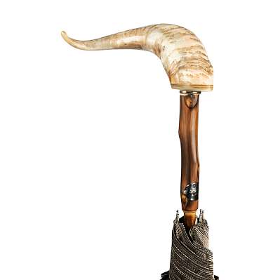Зонт-трость Pasotti Mutton Horn Milford Beige фото 2