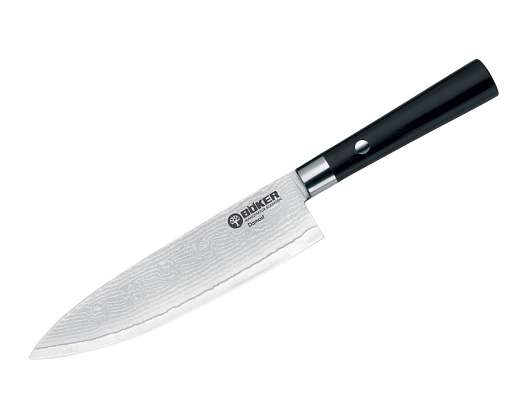 BK130419DAM Damast Black Kochmesser Klein - нож кухон. шеф, клинок 157 мм, дамаск фото 1