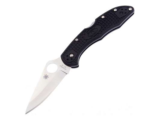 Нож Spyderco DELICA4 VG-10 Плейн Черный C11PBK фото 1
