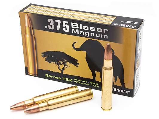 Охотничий патрон .375 Blaser Mag 17.5 Barnes TSX NA7D001 (20) фото 1