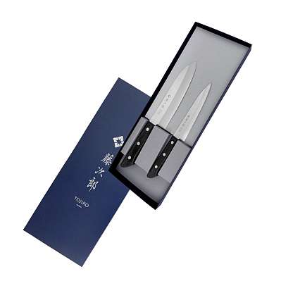 Набор из 2-х Кухонных ножей TOJIRO GIFTSET (TBS-200),  в подарочной упаковке  фото 2