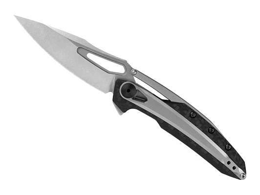 K0990 - нож склад, карбон./сталь рукоять, клинок CPM 20CV									 фото 1