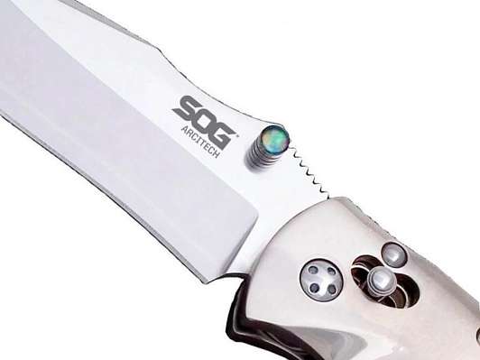 SG_A01 Arcitech - нож склад, рук-ть титан/кость, клинок VG-10 фото 3