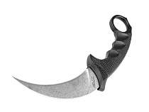 CS_49KST Steel Tiger StoneWash - нож с фикс., клин. AUS-8A, резин. рук-ть пластиковые ножны