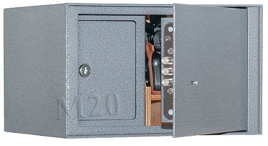 Шкаф металлический  усиленный сейфового типа М-20 черный фото 1