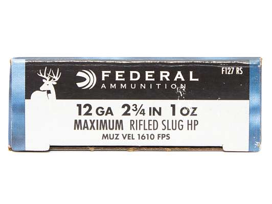 Охотничьи патроны 12 Fed пуля Rifled Slug HP F127RS фото 2