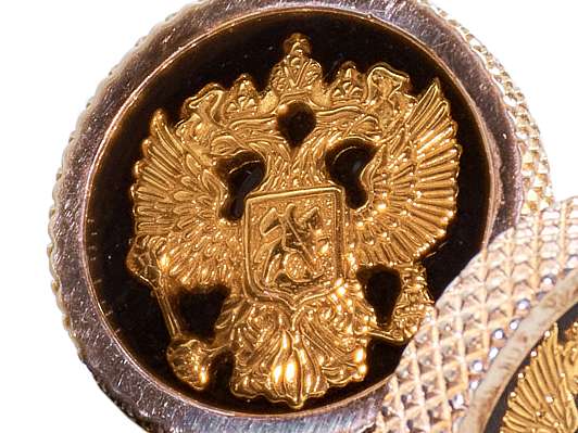 41476 Запонки 925 с гербом (Золото 999.9, 0,02 гр.; 2300012578749) фото 1