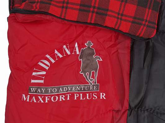 Спальный мешок MAXFORT PLUS L-zip от -15С (одеяло с подголов фланель 195+35х90 см) фото 4