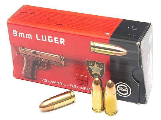 Охотничий патрон 9x19 Luger Geco 124/8.0 FMJ 2318281 (50) фото 1