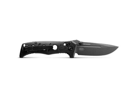 BM237GY-1 Mini Adamas - нож  склад, черная рукоять G10, клинок CruWear фото 3