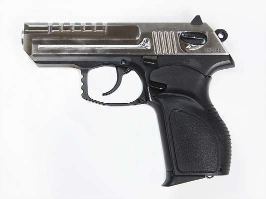 Травматический пистолет М-45 (рамка нержавеющая сталь) к.45 Rubber ООП фото 6