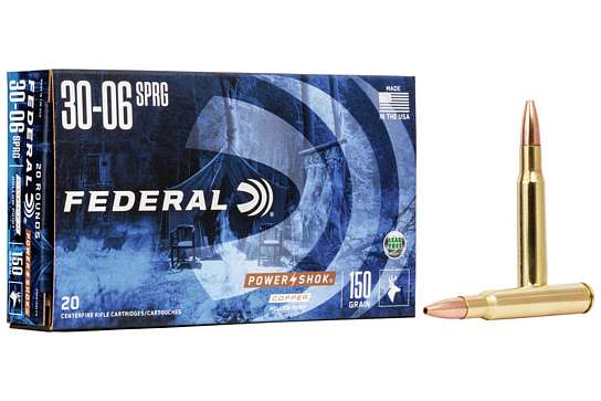 Охотничий патрон .30-06 Federal 150/9.7 Power Shok Rifle (20) фото 1
