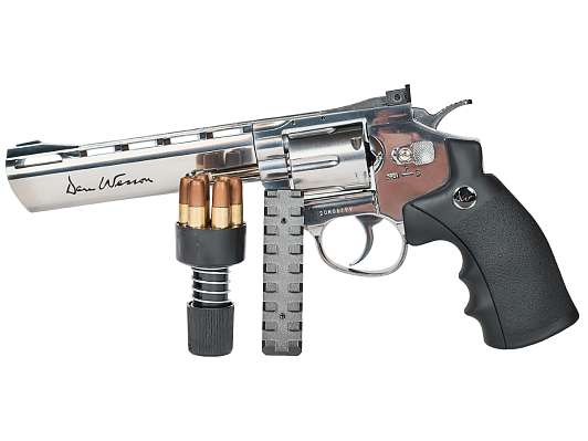 Пневматический револьвер Dan Wesson 6 (16559) серебристый фото 4