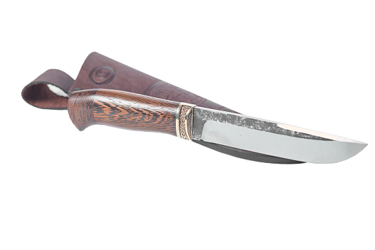 Нож Путник кован ст95*18,со следами ковки, венге, литье (2414) фото 3