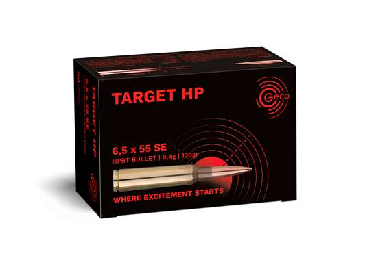 Охотничий патрон 6.5x55 SE Geco 130/8.4 Target HP 2421510 (20) фото 1