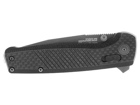 SG_TM1032 Terminus XR LTE Graphite- складной нож, рук-ть  карбон, клинок S35VN, нитрид титан фото 3