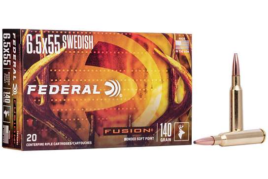 Охотничий патрон 6.5x55SE Federal 140/9.0 Fusion Soft Point фото 1
