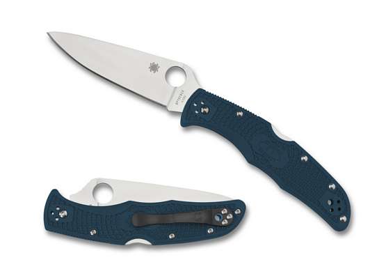 Нож Spyderco ENDURA4 K390 Плейн Синий C10FPK390 фото 1