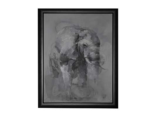 Картина "Слон" Л.Гарсия х/м 130*101см (в багете) в чехле фото 1